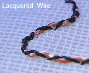 Stitch-Attached Lacquered Wire